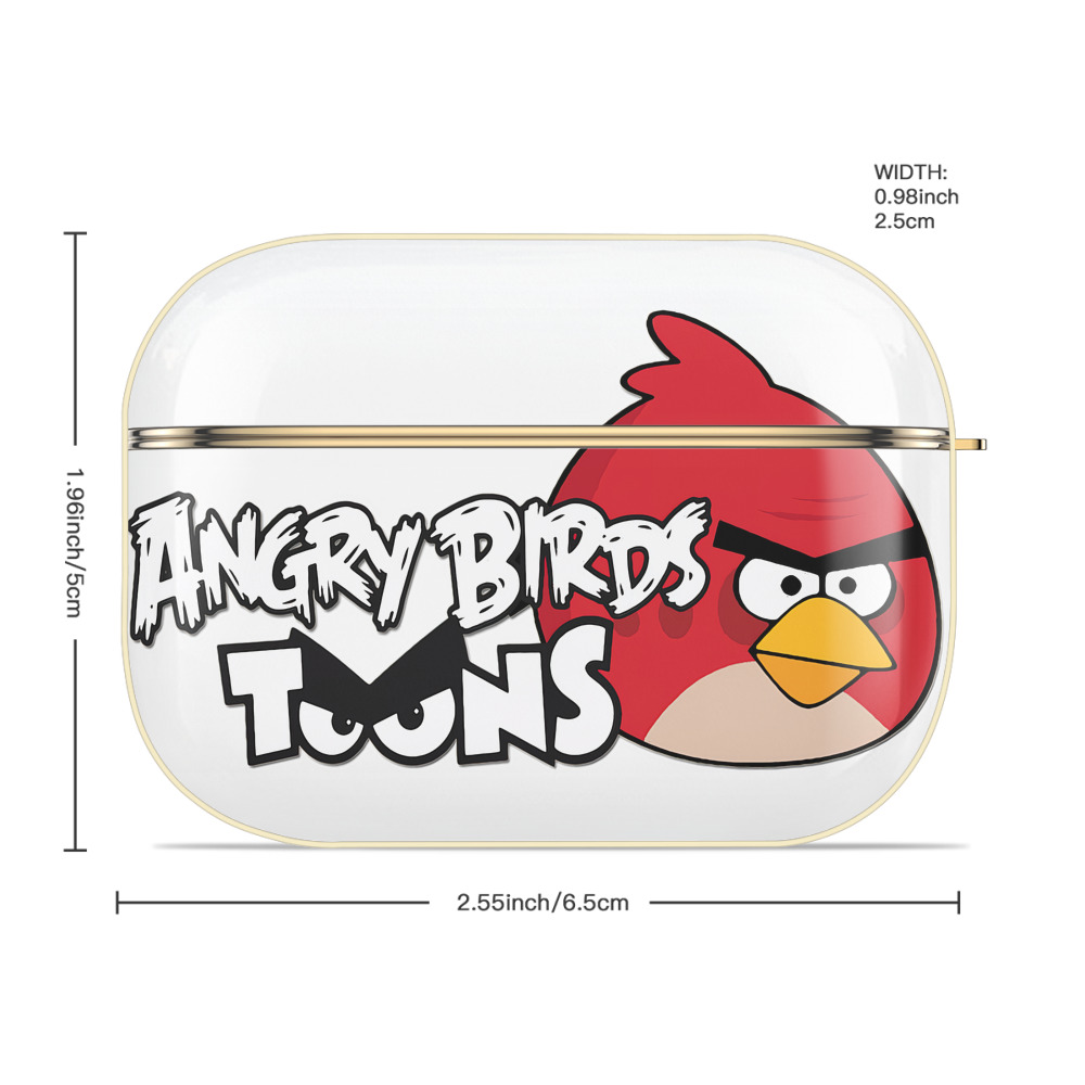 Angry Birds アングリーバード 【AirPods Pro用】ハードシェル保護ケース｜耐衝撃・防指紋・カラビナ付き商品仕様