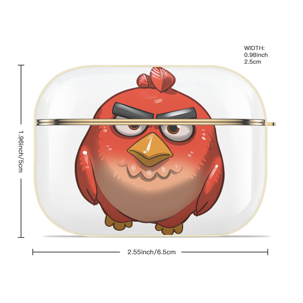 Angry Birds アングリーバード 【AirPods Pro用】ハードシェル保護ケース｜耐衝撃・防指紋・カラビナ付き商品仕様