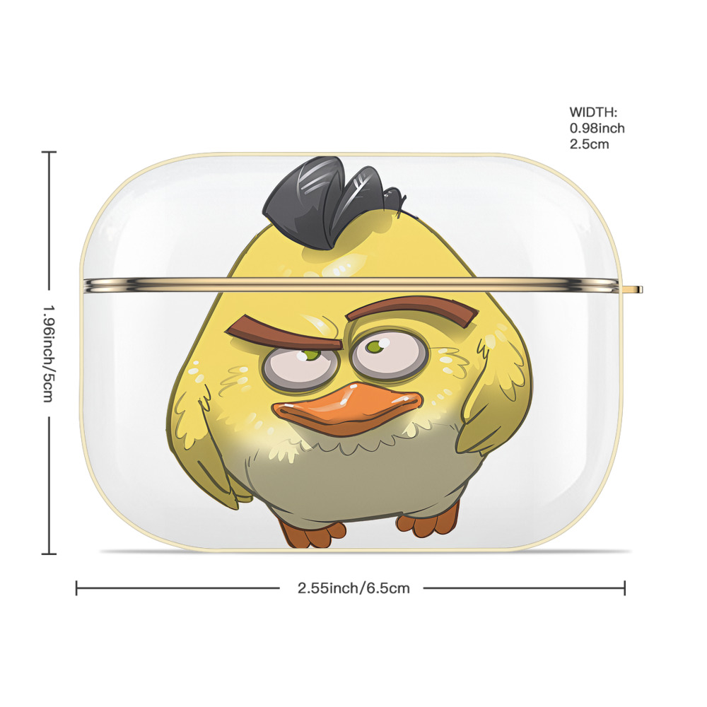 Angry Birds アングリーバード 【AirPods Pro用】ハードシェル保護ケース｜耐衝撃・防指紋・カラビナ付き商品仕様