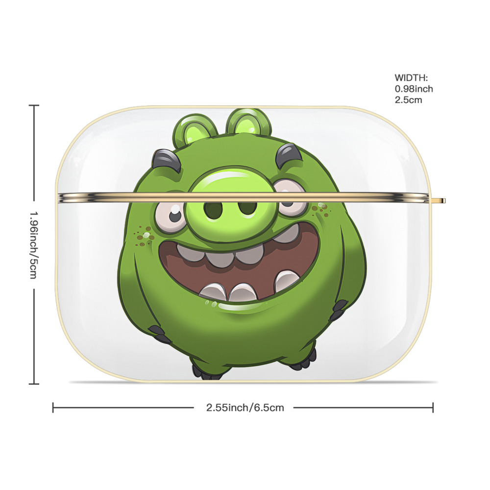 Angry Birds アングリーバード 【AirPods Pro用】ハードシェル保護ケース｜耐衝撃・防指紋・カラビナ付き商品仕様