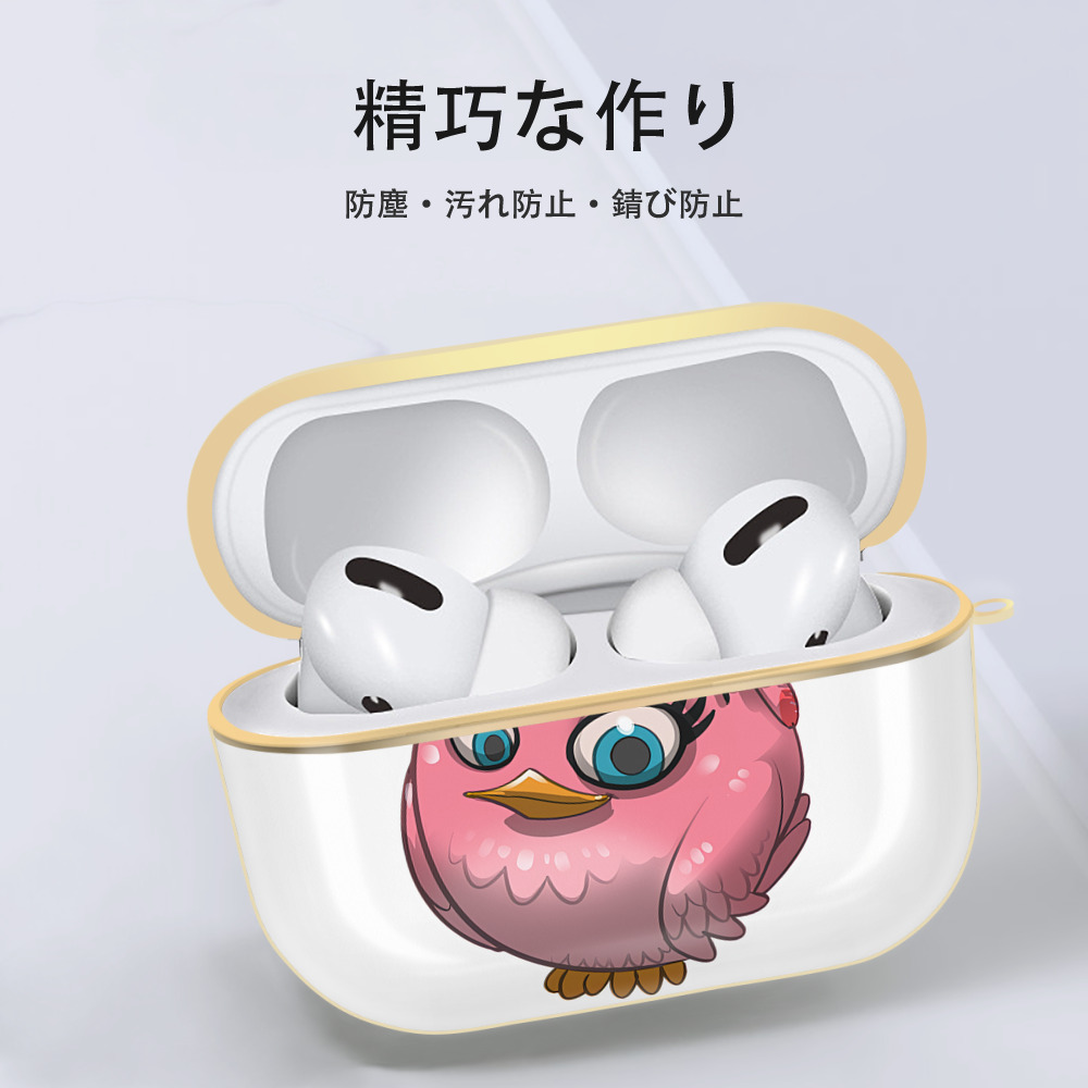 Angry Birds アングリーバード 【AirPods Pro用】ハードシェル保護ケース｜耐衝撃・防指紋・カラビナ付き商品仕様