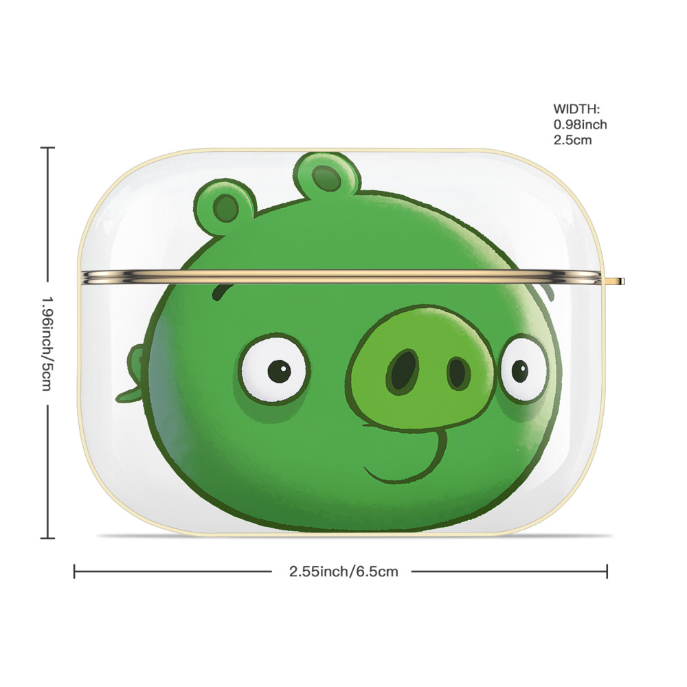 Angry Birds アングリーバード 【AirPods Pro用】ハードシェル保護ケース｜耐衝撃・防指紋・カラビナ付き商品仕様