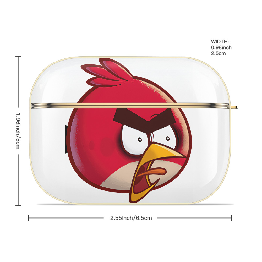 Angry Birds アングリーバード 【AirPods Pro用】ハードシェル保護ケース｜耐衝撃・防指紋・カラビナ付き商品仕様