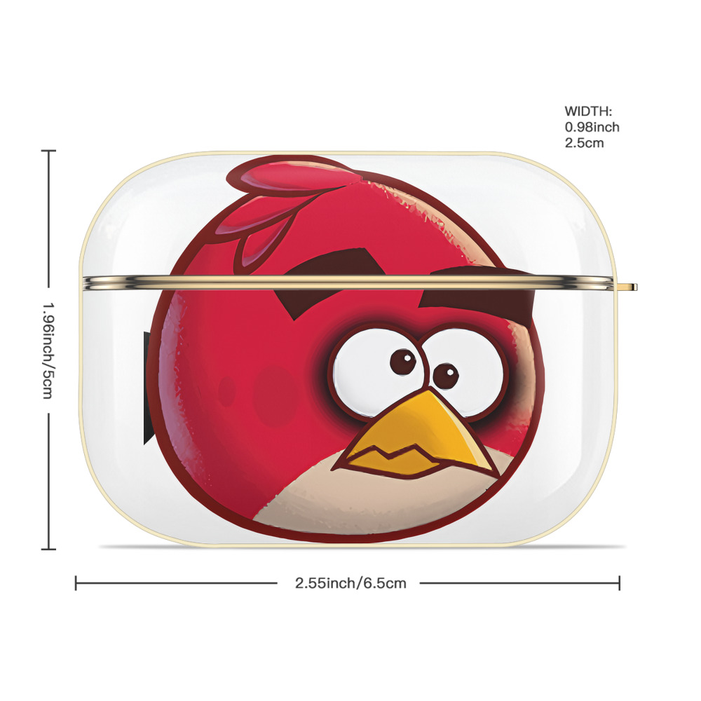Angry Birds アングリーバード 【AirPods Pro用】ハードシェル保護ケース｜耐衝撃・防指紋・カラビナ付き商品仕様