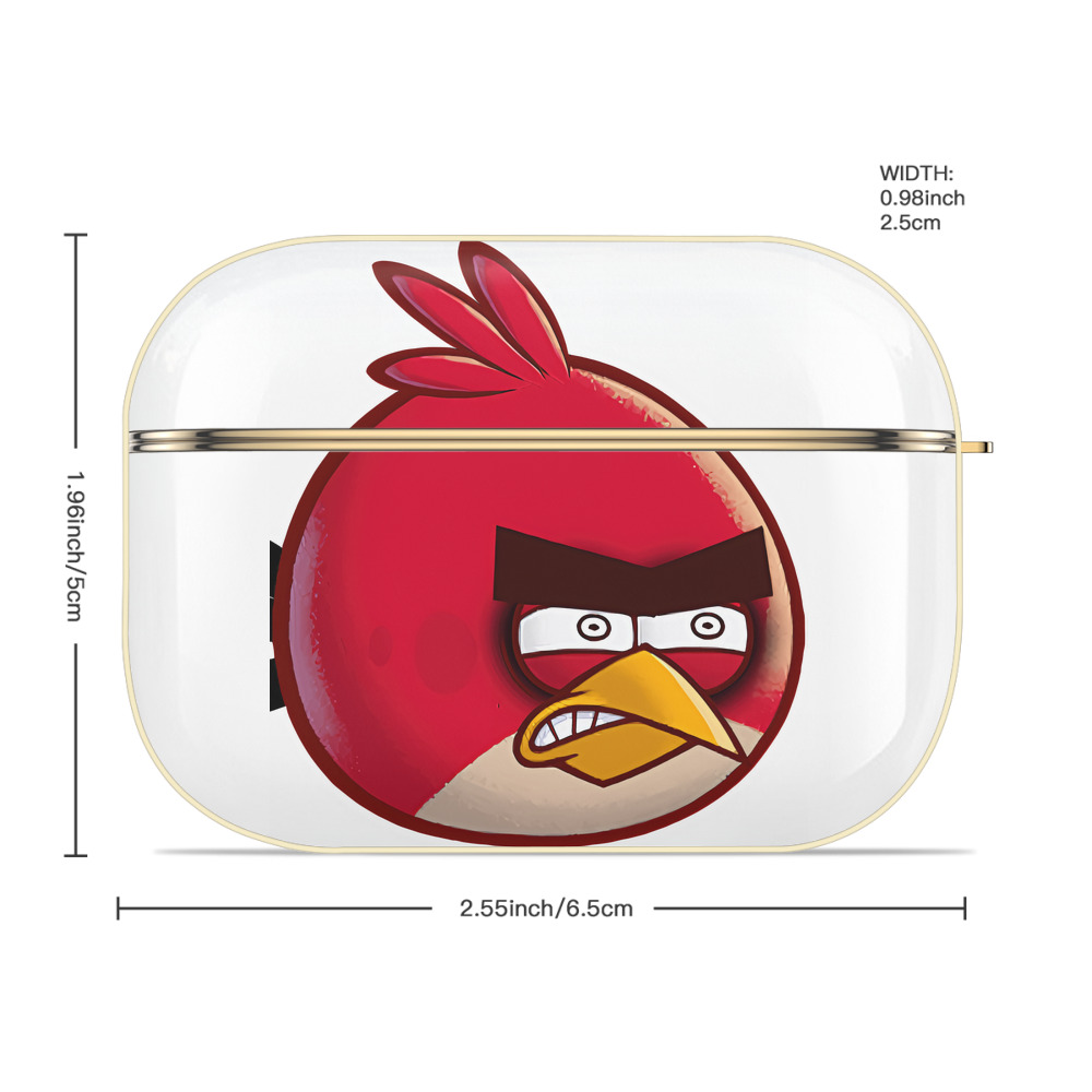 Angry Birds アングリーバード 【AirPods Pro用】ハードシェル保護ケース｜耐衝撃・防指紋・カラビナ付き商品仕様