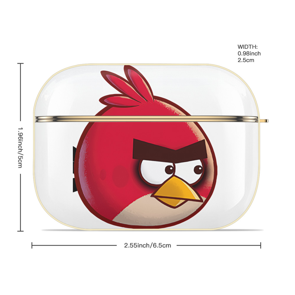 Angry Birds アングリーバード 【AirPods Pro用】ハードシェル保護ケース｜耐衝撃・防指紋・カラビナ付き商品仕様