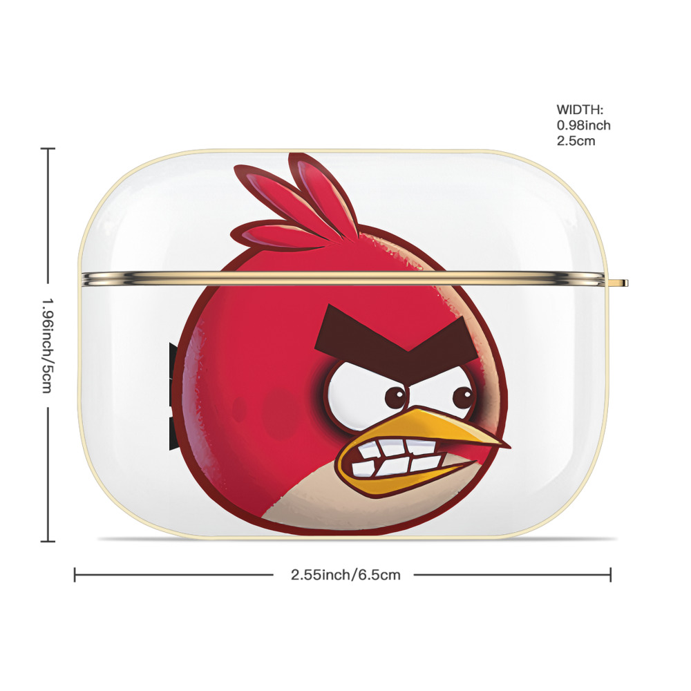 Angry Birds アングリーバード 【AirPods Pro用】ハードシェル保護ケース｜耐衝撃・防指紋・カラビナ付き商品仕様