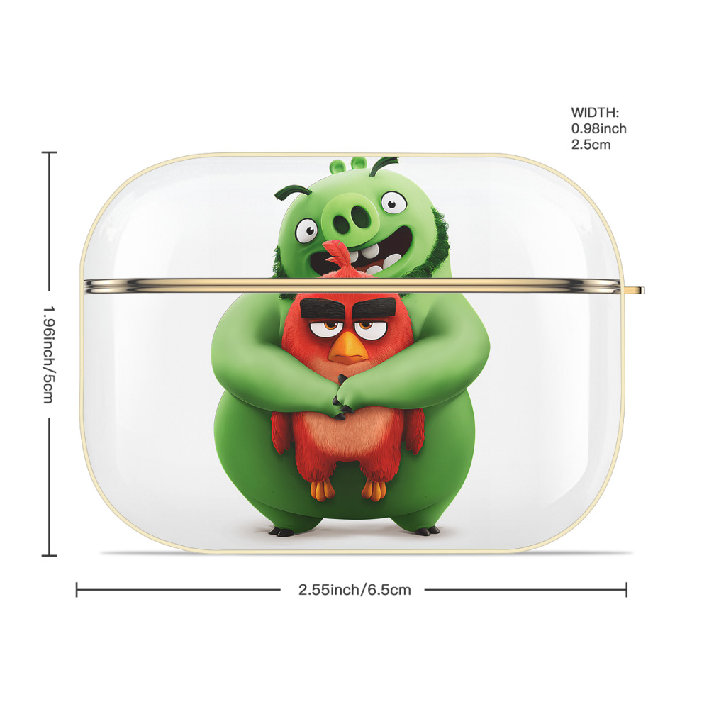 Angry Birds アングリーバード 【AirPods Pro用】ハードシェル保護ケース｜耐衝撃・防指紋・カラビナ付き商品仕様