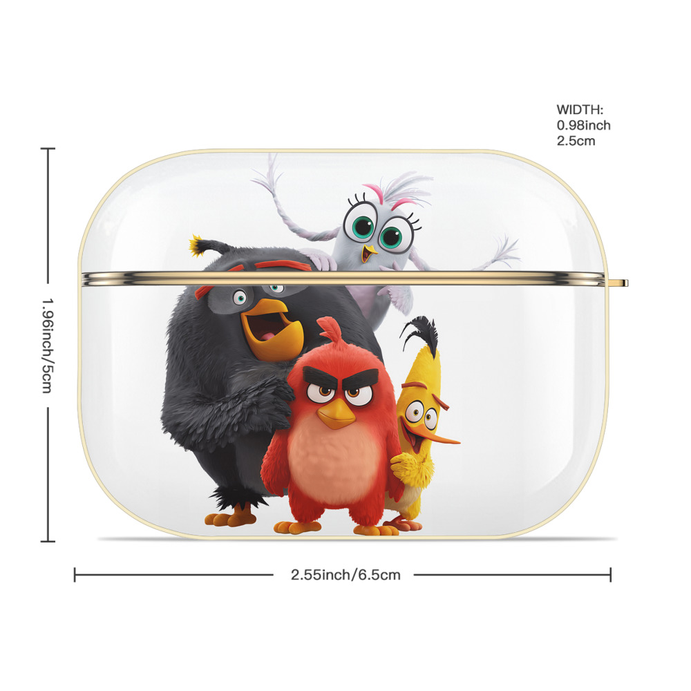 Angry Birds アングリーバード 【AirPods Pro用】ハードシェル保護ケース｜耐衝撃・防指紋・カラビナ付き商品仕様