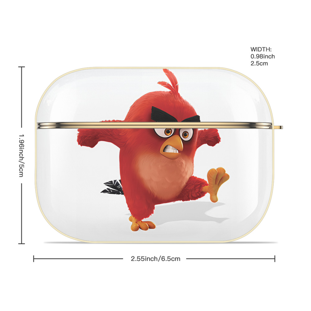 Angry Birds アングリーバード 【AirPods Pro用】ハードシェル保護ケース｜耐衝撃・防指紋・カラビナ付き商品仕様