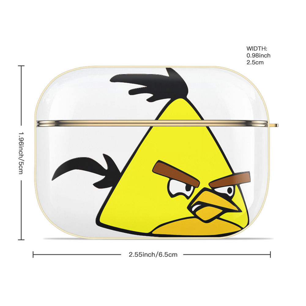 Angry Birds アングリーバード 【AirPods Pro用】ハードシェル保護ケース｜耐衝撃・防指紋・カラビナ付き商品仕様