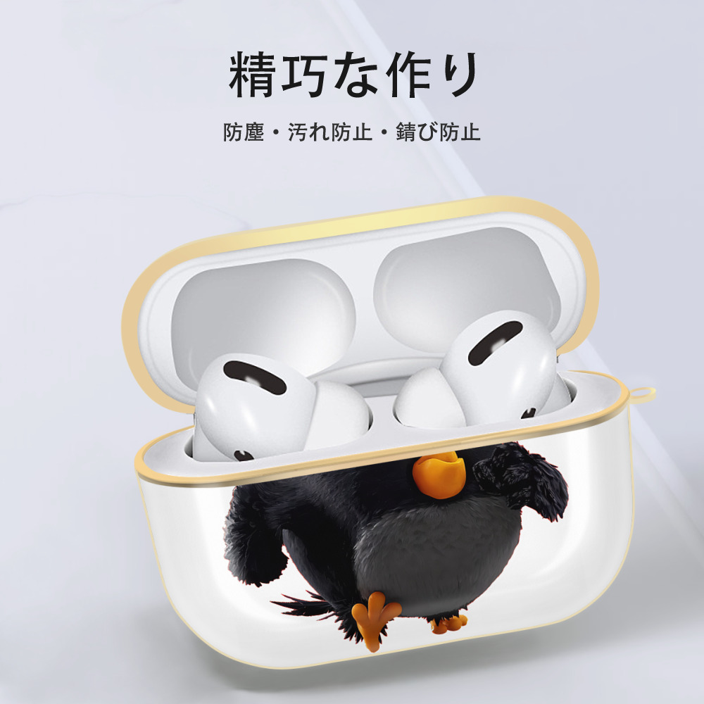 Angry Birds アングリーバード 【AirPods Pro用】ハードシェル保護ケース｜耐衝撃・防指紋・カラビナ付き商品仕様