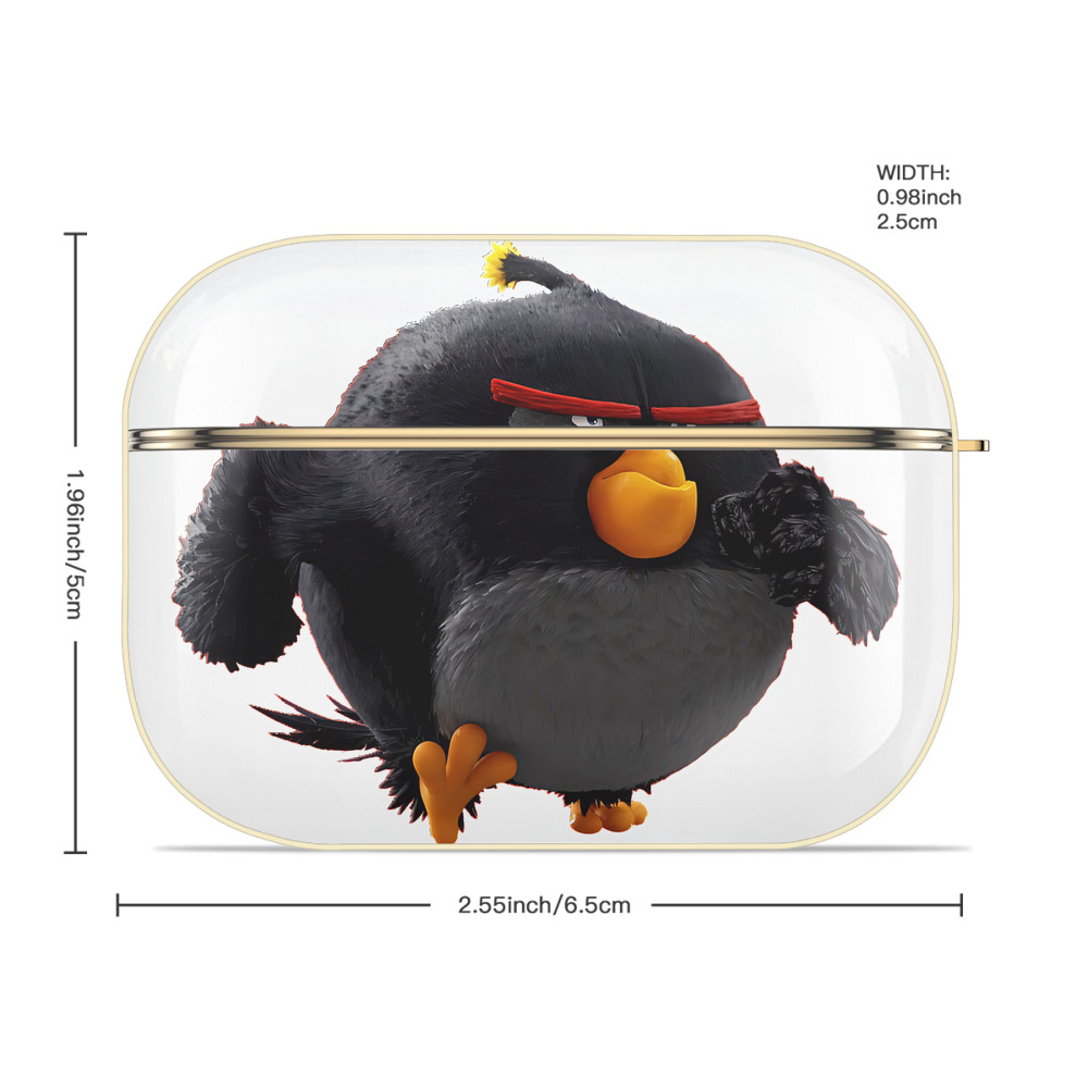 Angry Birds アングリーバード 【AirPods Pro用】ハードシェル保護ケース｜耐衝撃・防指紋・カラビナ付き商品仕様