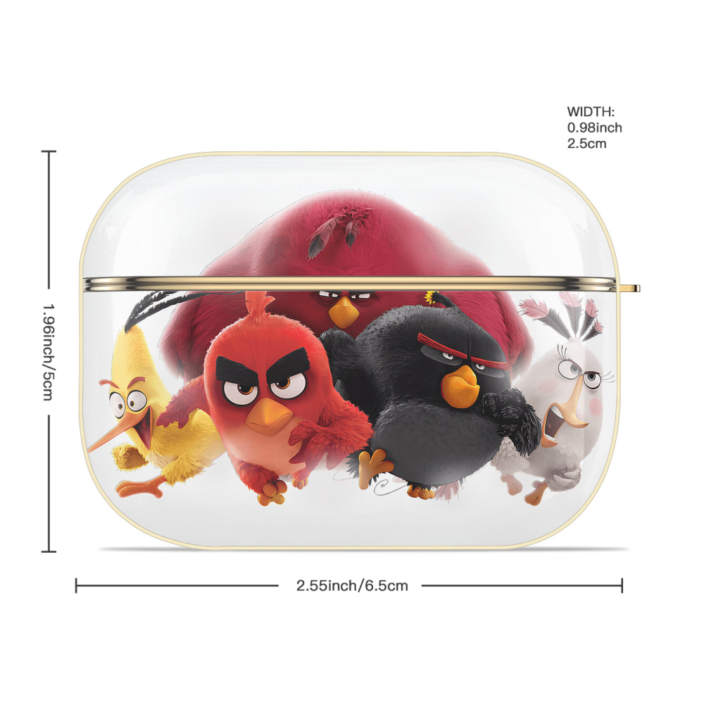 Angry Birds アングリーバード 【AirPods Pro用】ハードシェル保護ケース｜耐衝撃・防指紋・カラビナ付き商品仕様