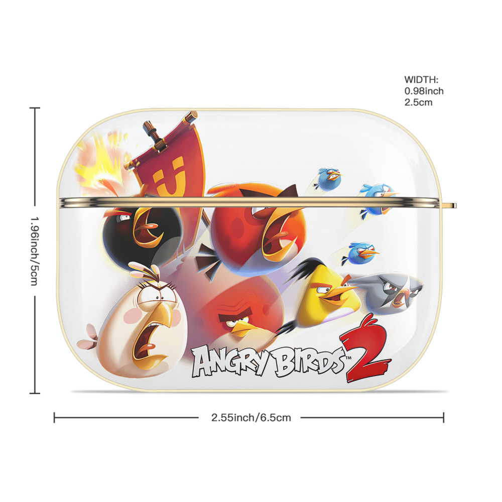 Angry Birds アングリーバード 【AirPods Pro用】ハードシェル保護ケース｜耐衝撃・防指紋・カラビナ付き商品仕様