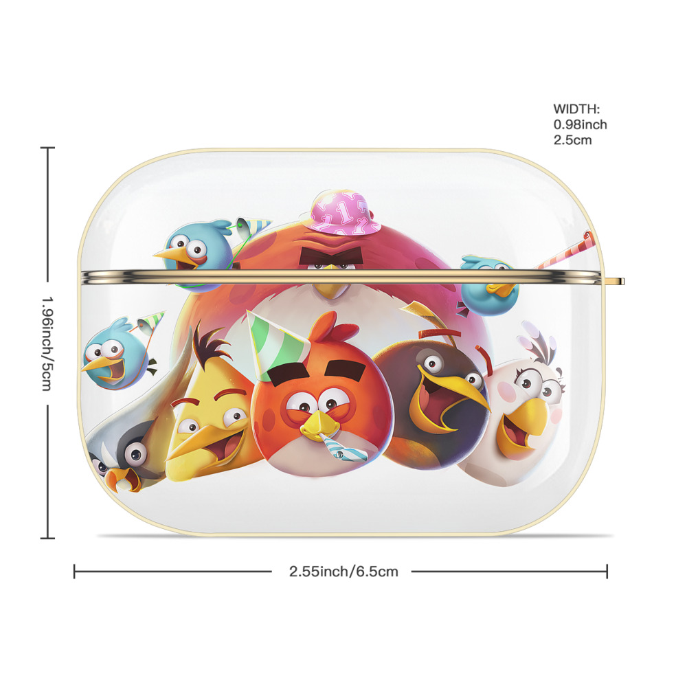 Angry Birds アングリーバード 【AirPods Pro用】ハードシェル保護ケース｜耐衝撃・防指紋・カラビナ付き商品仕様