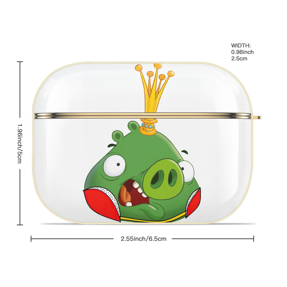 Angry Birds アングリーバード 【AirPods Pro用】ハードシェル保護ケース｜耐衝撃・防指紋・カラビナ付き商品仕様