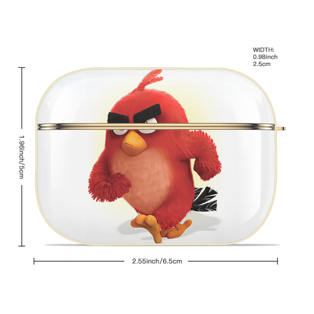 Angry Birds アングリーバード 【AirPods Pro用】ハードシェル保護ケース｜耐衝撃・防指紋・カラビナ付き商品仕様