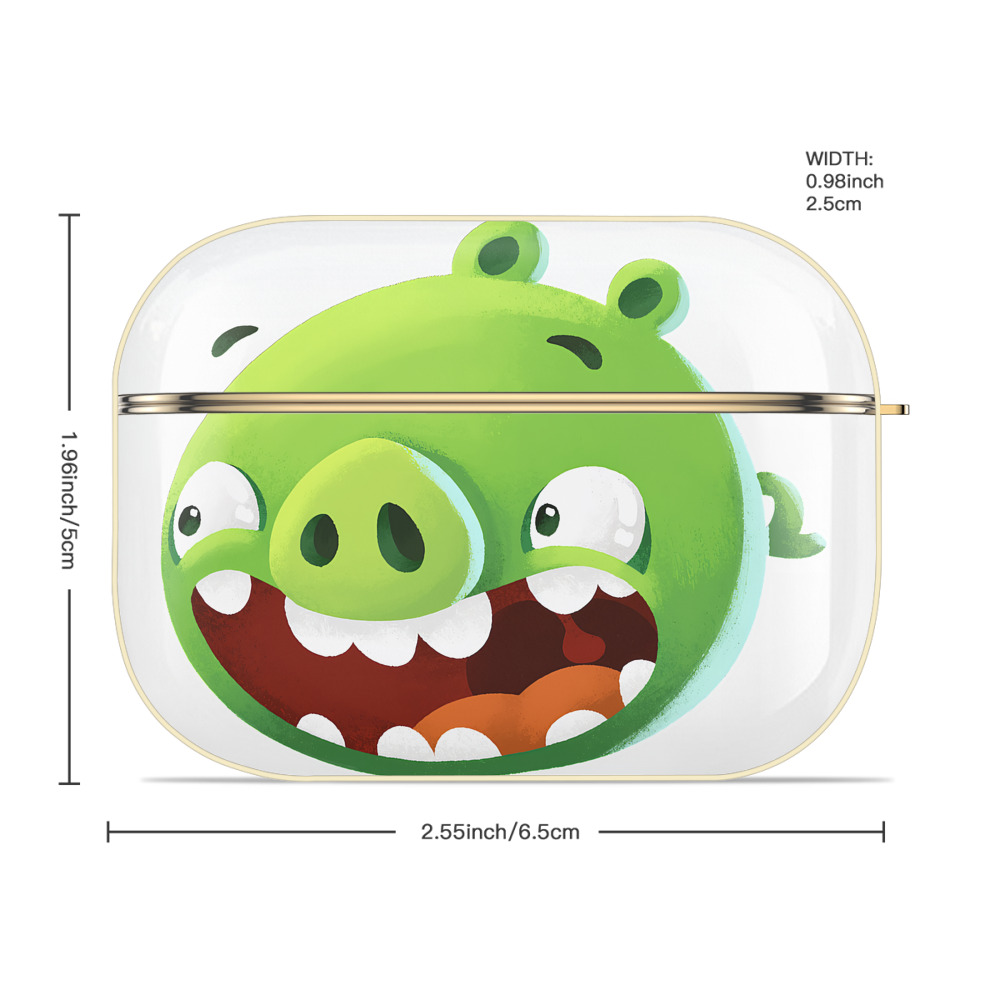 Angry Birds アングリーバード 【AirPods Pro用】ハードシェル保護ケース｜耐衝撃・防指紋・カラビナ付き商品仕様