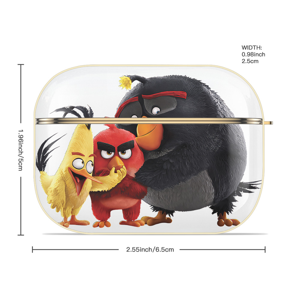 Angry Birds アングリーバード 【AirPods Pro用】ハードシェル保護ケース｜耐衝撃・防指紋・カラビナ付き商品仕様