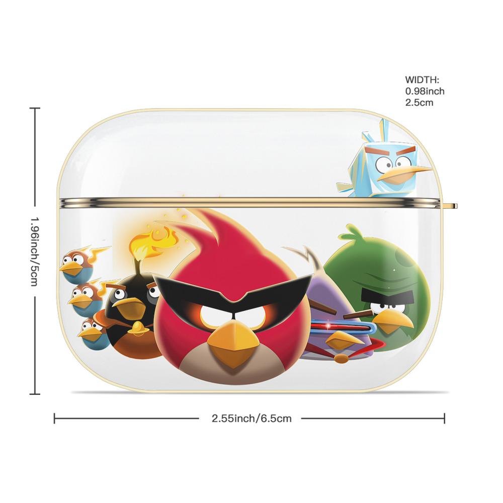 Angry Birds アングリーバード 【AirPods Pro用】ハードシェル保護ケース｜耐衝撃・防指紋・カラビナ付き商品仕様