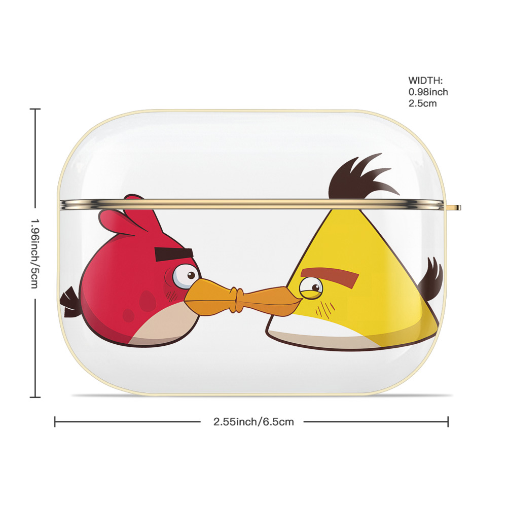 Angry Birds アングリーバード 【AirPods Pro用】ハードシェル保護ケース｜耐衝撃・防指紋・カラビナ付き商品仕様