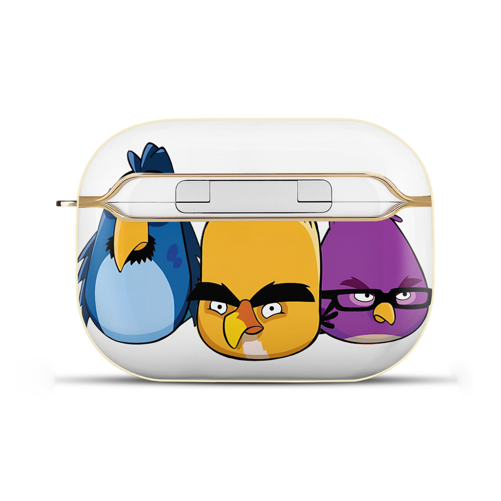 （画像用） Angry Birds アングリーバード 【AirPods Pro用】ハードシェル保護ケース｜耐衝撃・防指紋・カラビナ付き商品仕様