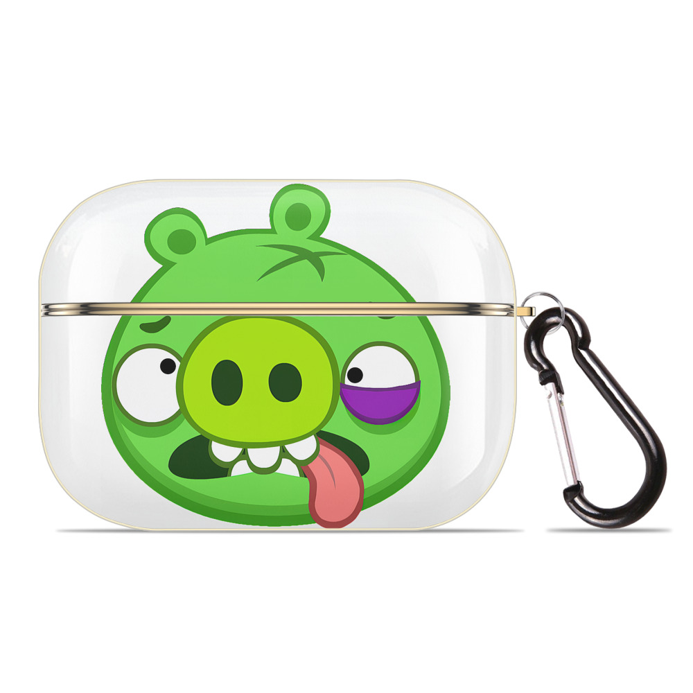 （画像用） Angry Birds アングリーバード 【AirPods Pro用】ハードシェル保護ケース｜耐衝撃・防指紋・カラビナ付き商品仕様
