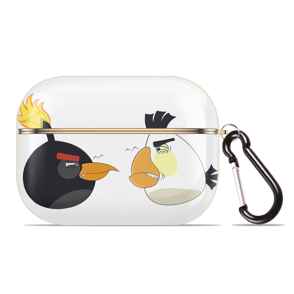 （画像用） Angry Birds アングリーバード 【AirPods Pro用】ハードシェル保護ケース｜耐衝撃・防指紋・カラビナ付き商品仕様
