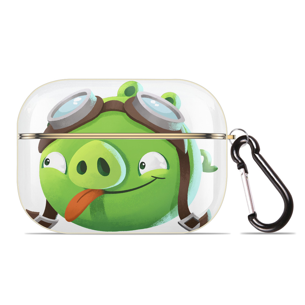 （画像用） Angry Birds アングリーバード 【AirPods Pro用】ハードシェル保護ケース｜耐衝撃・防指紋・カラビナ付き商品仕様