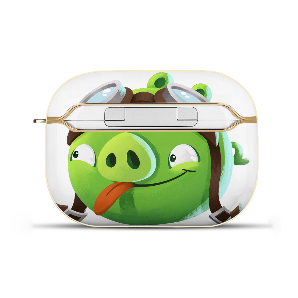 （画像用） Angry Birds アングリーバード 【AirPods Pro用】ハードシェル保護ケース｜耐衝撃・防指紋・カラビナ付き商品仕様