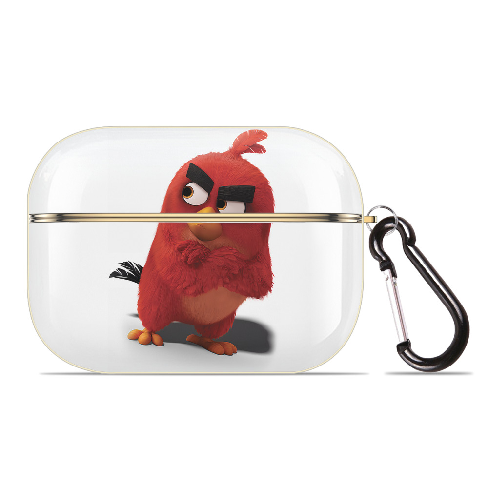 （画像用） Angry Birds アングリーバード 【AirPods Pro用】ハードシェル保護ケース｜耐衝撃・防指紋・カラビナ付き商品仕様