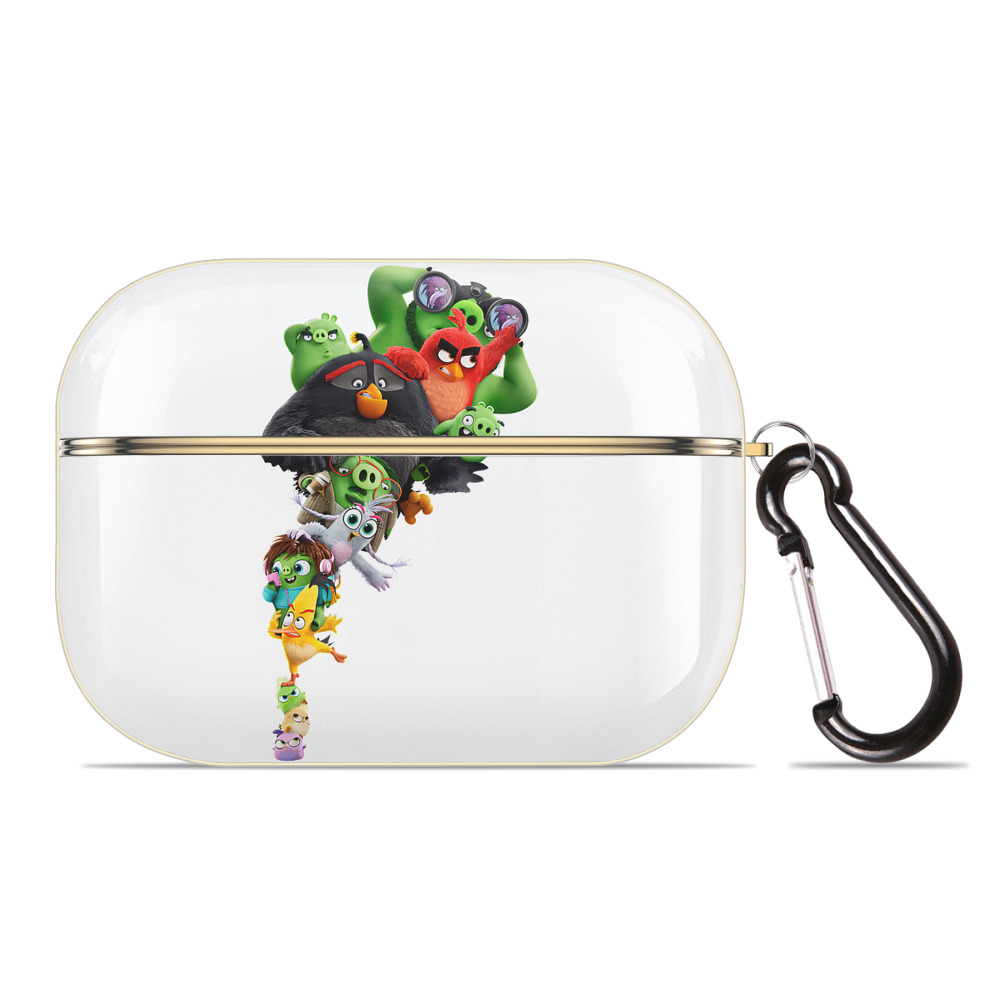 （画像用） Angry Birds アングリーバード 【AirPods Pro用】ハードシェル保護ケース｜耐衝撃・防指紋・カラビナ付き商品仕様
