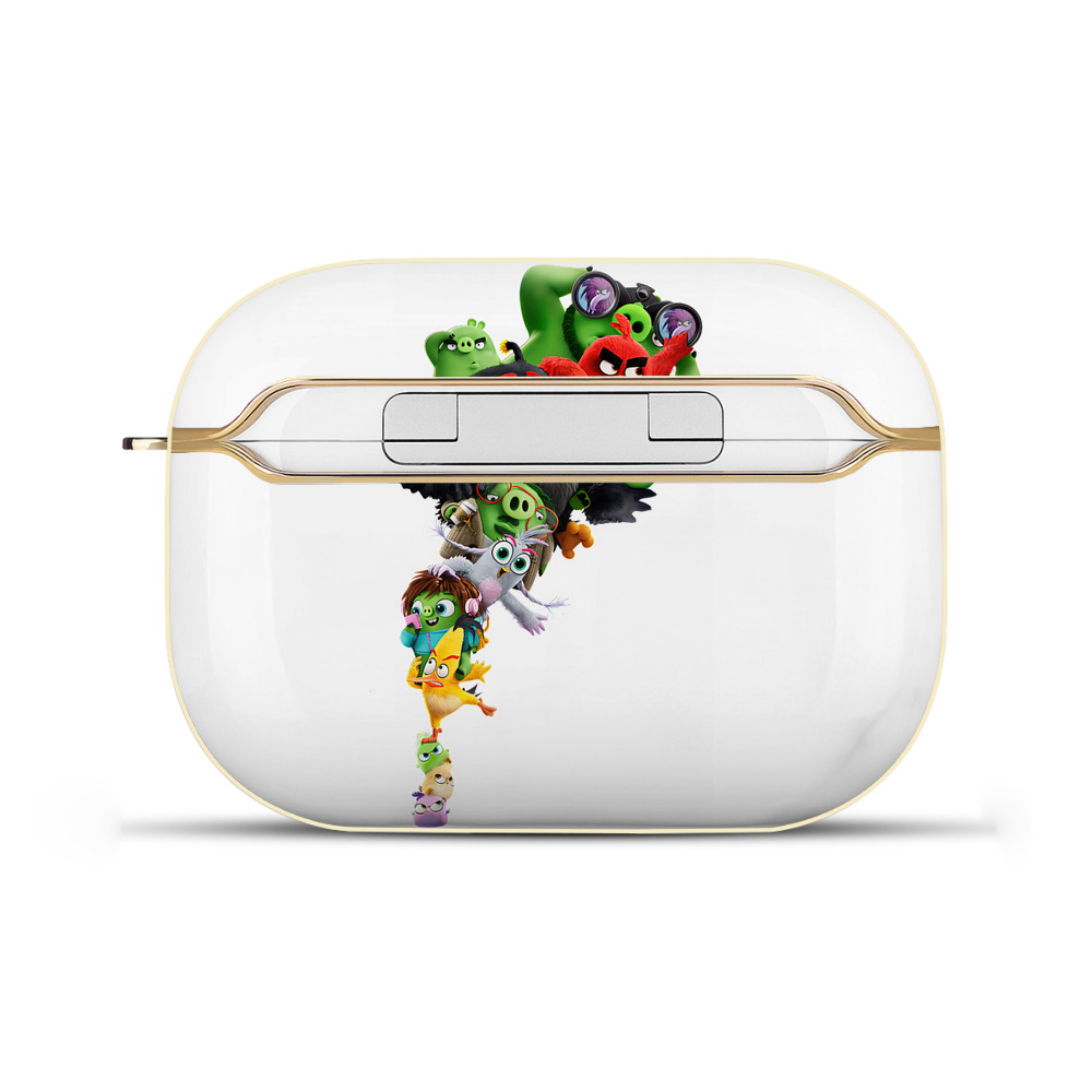 （画像用） Angry Birds アングリーバード 【AirPods Pro用】ハードシェル保護ケース｜耐衝撃・防指紋・カラビナ付き商品仕様
