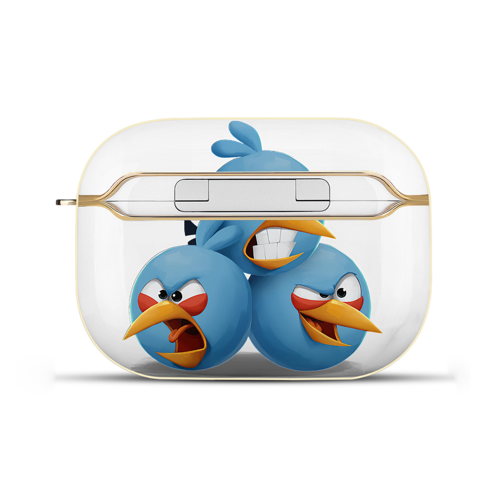 （画像用） Angry Birds アングリーバード 【AirPods Pro用】ハードシェル保護ケース｜耐衝撃・防指紋・カラビナ付き商品仕様