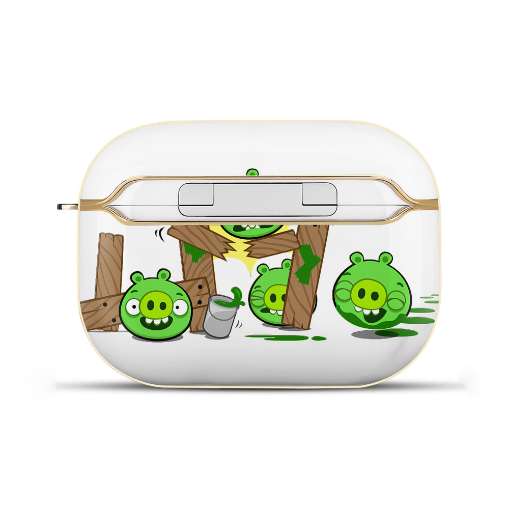 （画像用） Angry Birds アングリーバード 【AirPods Pro用】ハードシェル保護ケース｜耐衝撃・防指紋・カラビナ付き商品仕様