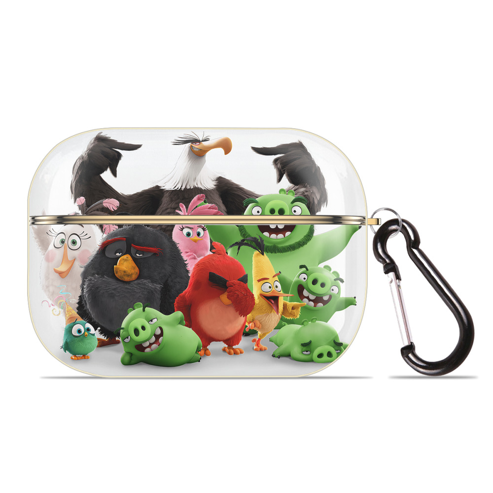 （画像用） Angry Birds アングリーバード 【AirPods Pro用】ハードシェル保護ケース｜耐衝撃・防指紋・カラビナ付き商品仕様