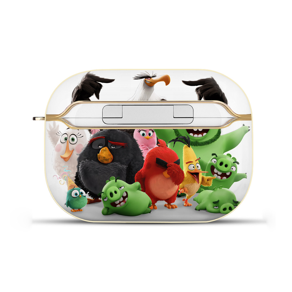 （画像用） Angry Birds アングリーバード 【AirPods Pro用】ハードシェル保護ケース｜耐衝撃・防指紋・カラビナ付き商品仕様