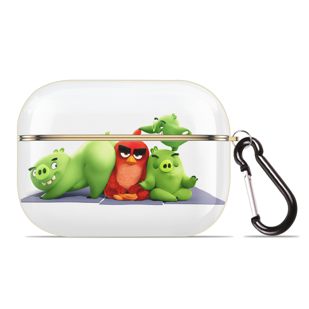 （画像用） Angry Birds アングリーバード 【AirPods Pro用】ハードシェル保護ケース｜耐衝撃・防指紋・カラビナ付き商品仕様