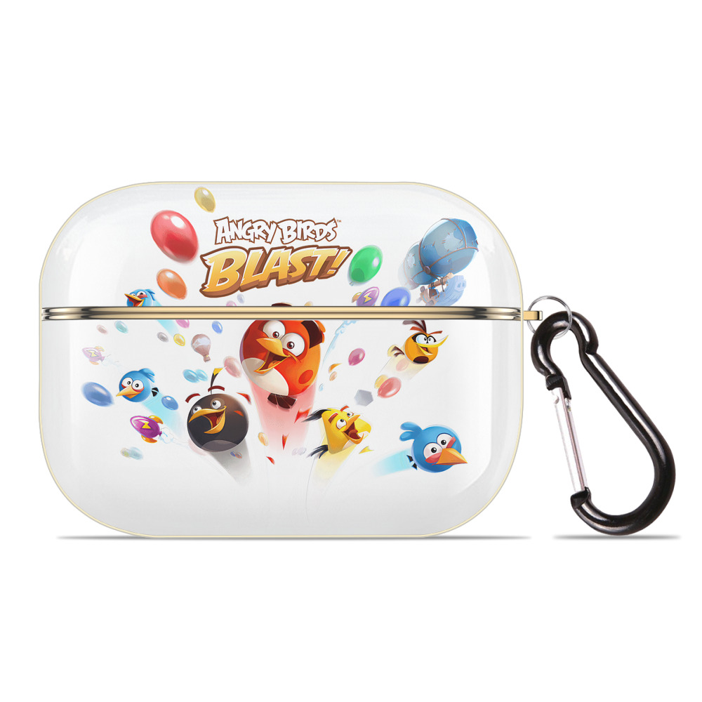 （画像用） Angry Birds アングリーバード 【AirPods Pro用】ハードシェル保護ケース｜耐衝撃・防指紋・カラビナ付き商品仕様