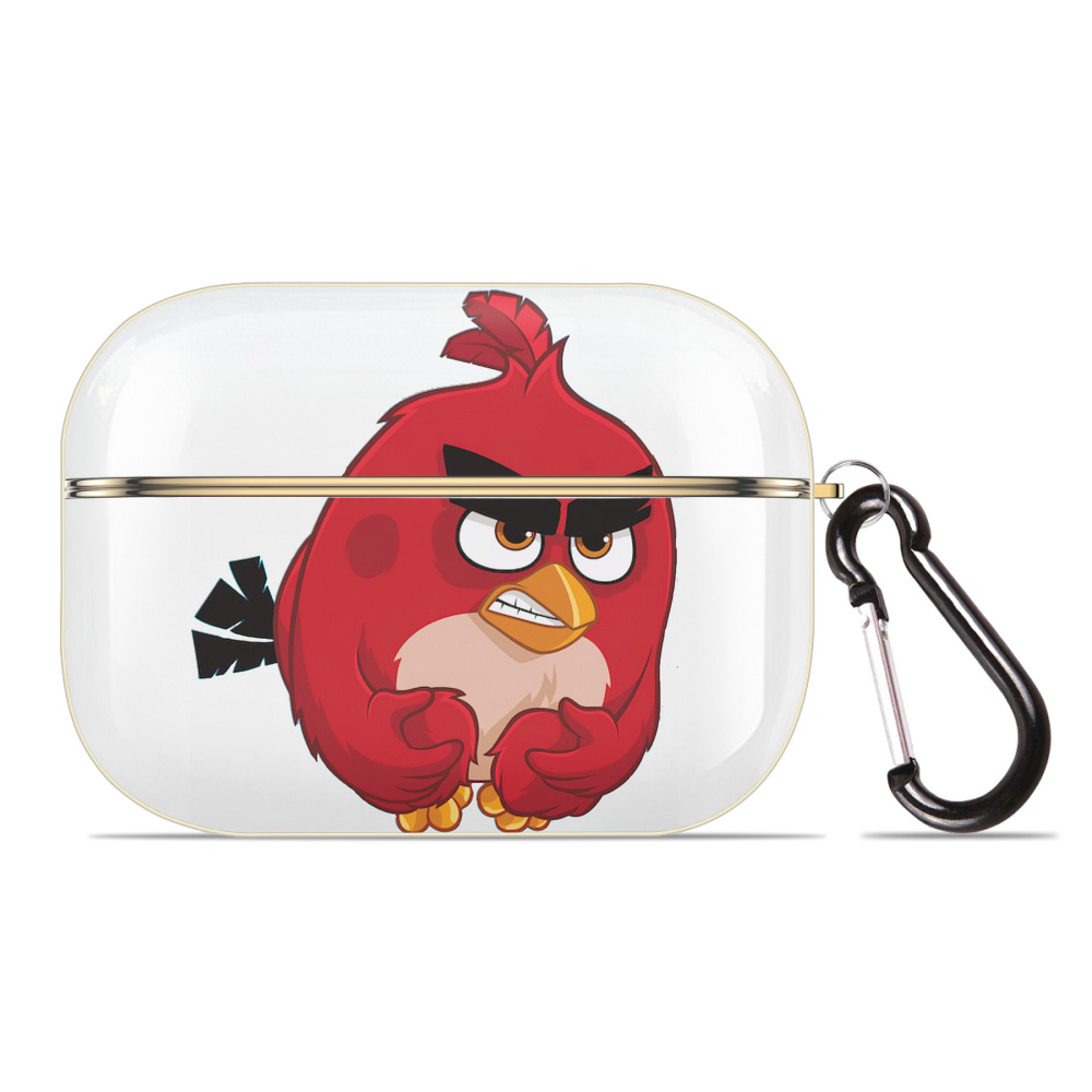 （画像用） Angry Birds アングリーバード 【AirPods Pro用】ハードシェル保護ケース｜耐衝撃・防指紋・カラビナ付き商品仕様