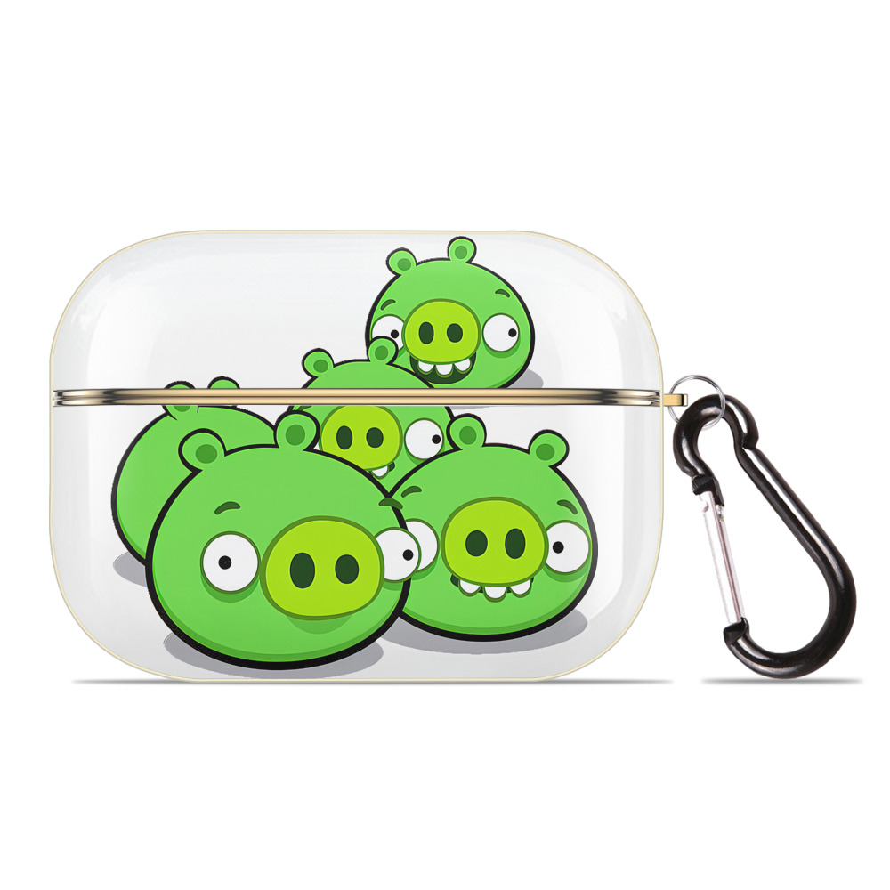 （画像用） Angry Birds アングリーバード 【AirPods Pro用】ハードシェル保護ケース｜耐衝撃・防指紋・カラビナ付き商品仕様