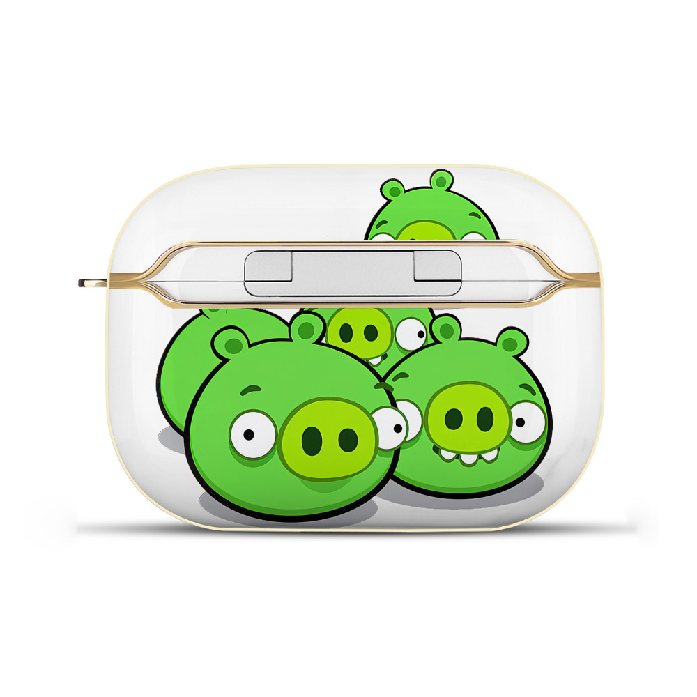 （画像用） Angry Birds アングリーバード 【AirPods Pro用】ハードシェル保護ケース｜耐衝撃・防指紋・カラビナ付き商品仕様