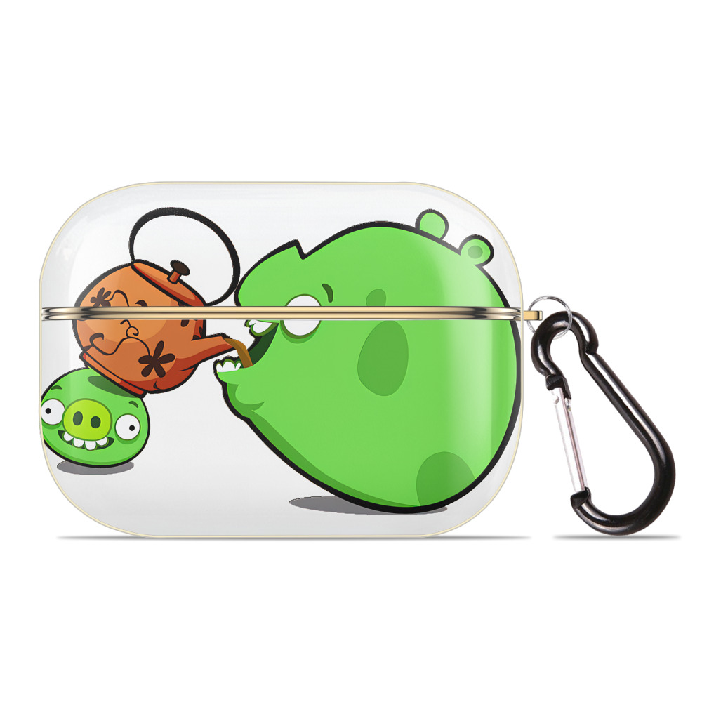 （画像用） Angry Birds アングリーバード 【AirPods Pro用】ハードシェル保護ケース｜耐衝撃・防指紋・カラビナ付き商品仕様