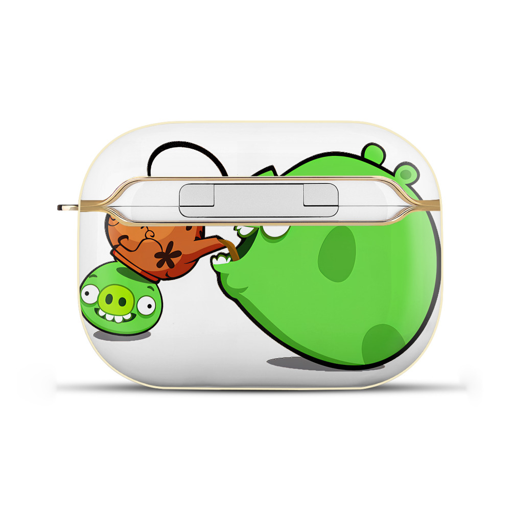 （画像用） Angry Birds アングリーバード 【AirPods Pro用】ハードシェル保護ケース｜耐衝撃・防指紋・カラビナ付き商品仕様