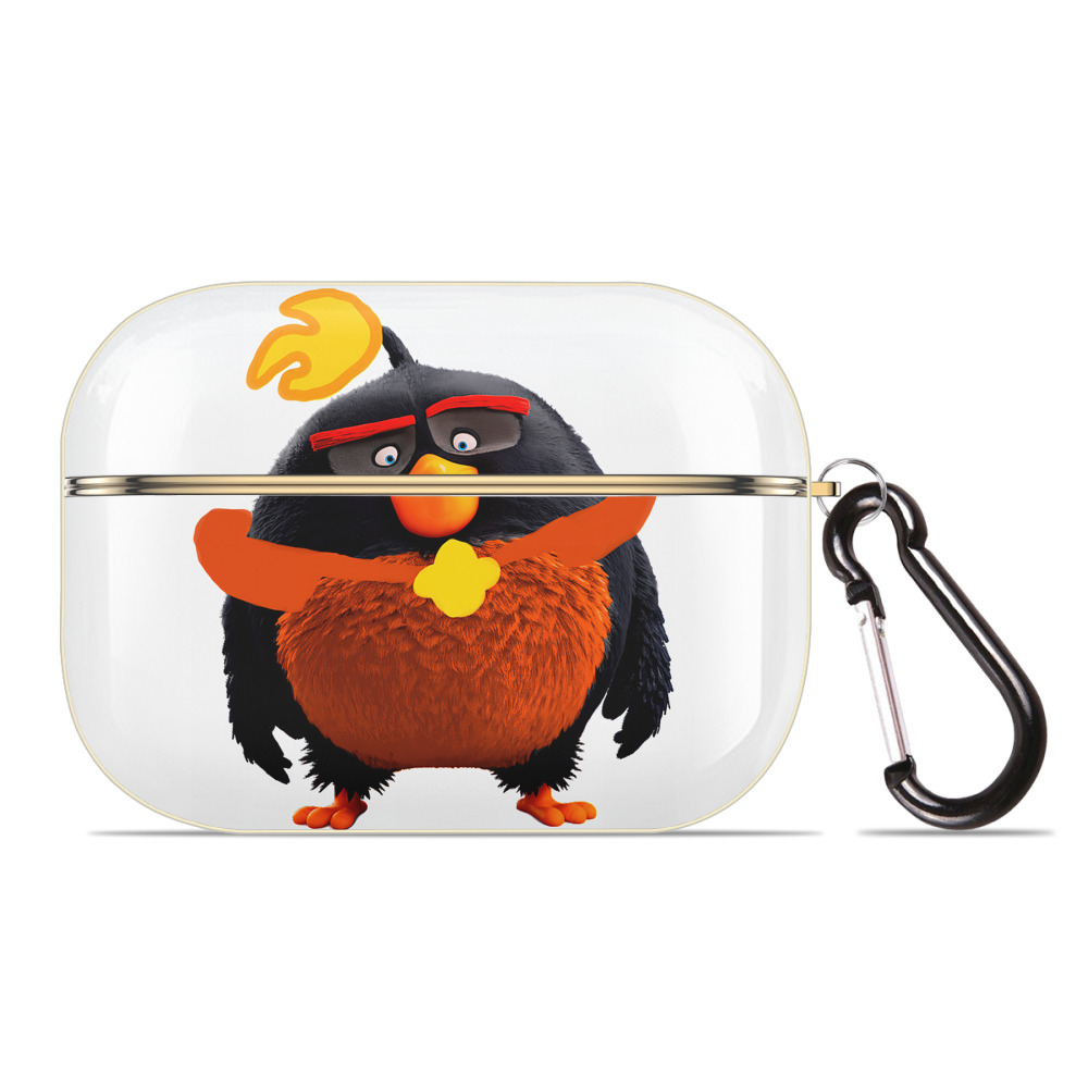 （画像用） Angry Birds アングリーバード 【AirPods Pro用】ハードシェル保護ケース｜耐衝撃・防指紋・カラビナ付き商品仕様