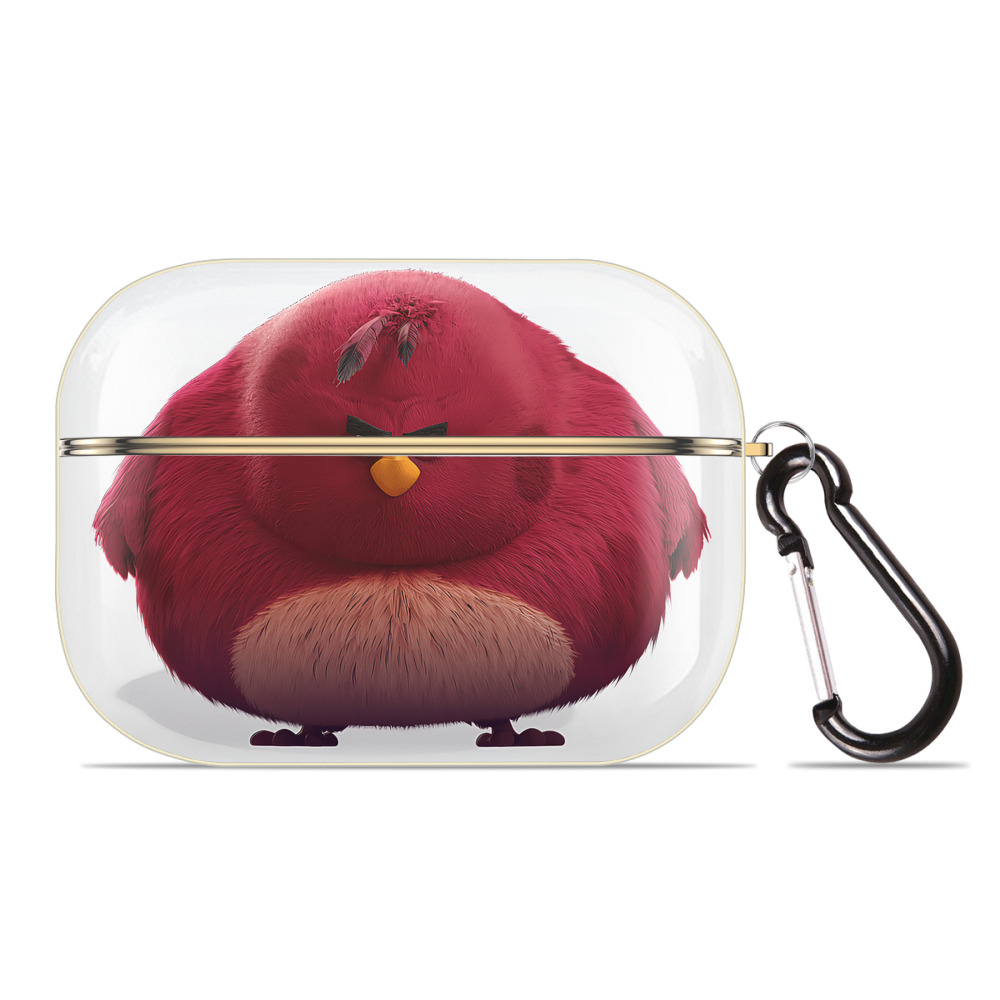 （画像用） Angry Birds アングリーバード 【AirPods Pro用】ハードシェル保護ケース｜耐衝撃・防指紋・カラビナ付き商品仕様