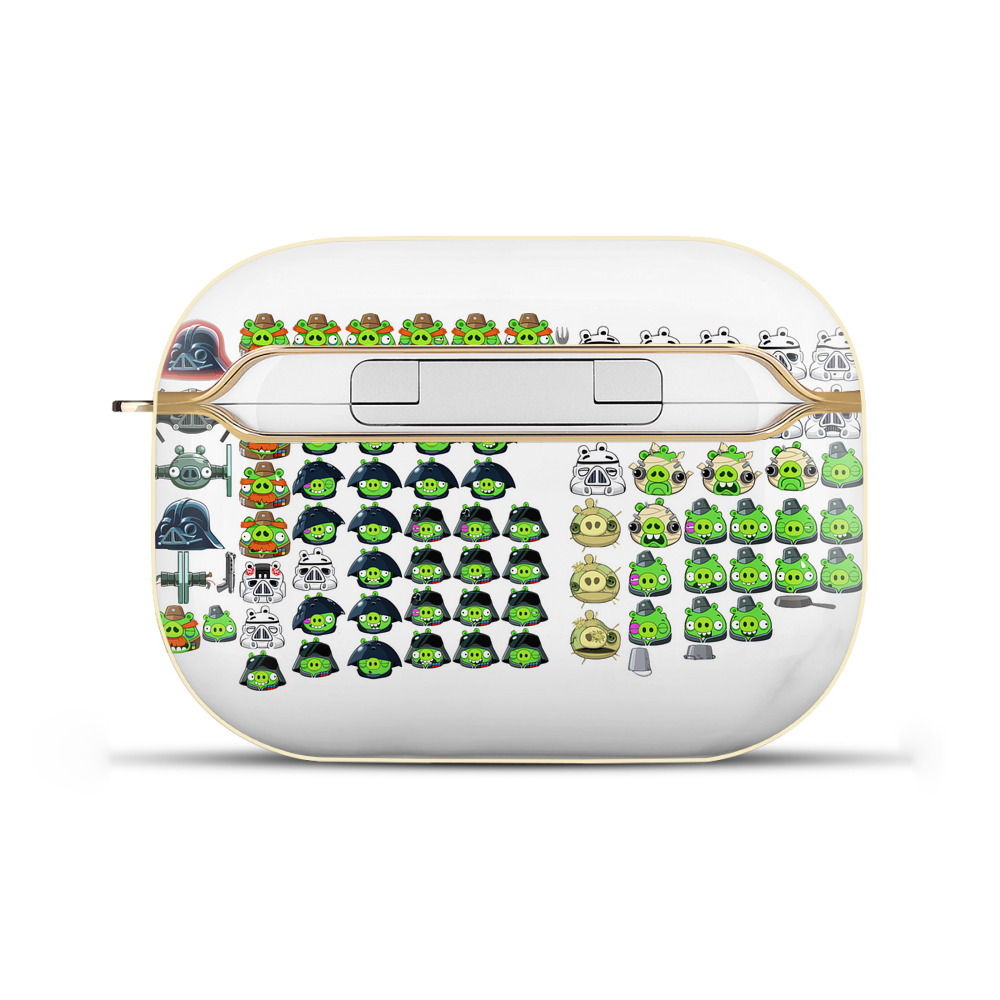 （画像用） Angry Birds アングリーバード 【AirPods Pro用】ハードシェル保護ケース｜耐衝撃・防指紋・カラビナ付き商品仕様