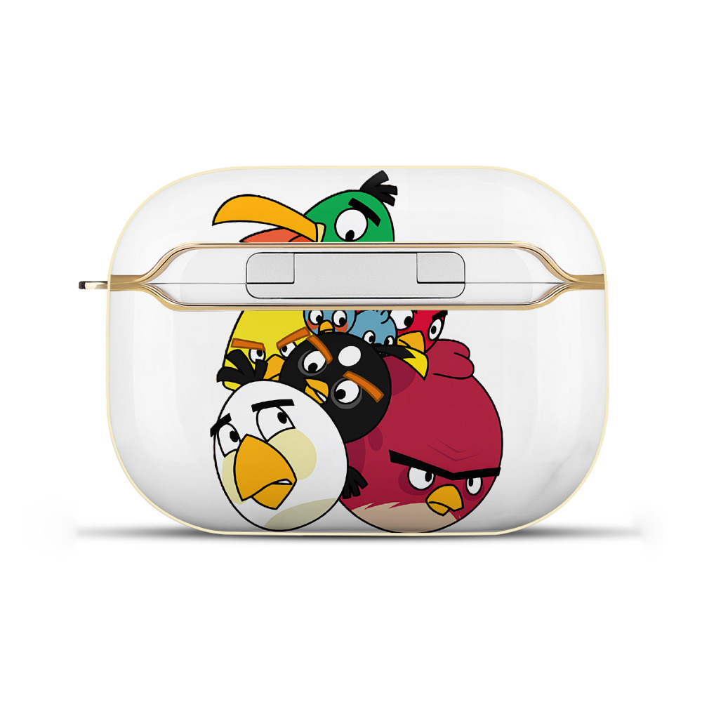 （画像用） Angry Birds アングリーバード 【AirPods Pro用】ハードシェル保護ケース｜耐衝撃・防指紋・カラビナ付き商品仕様