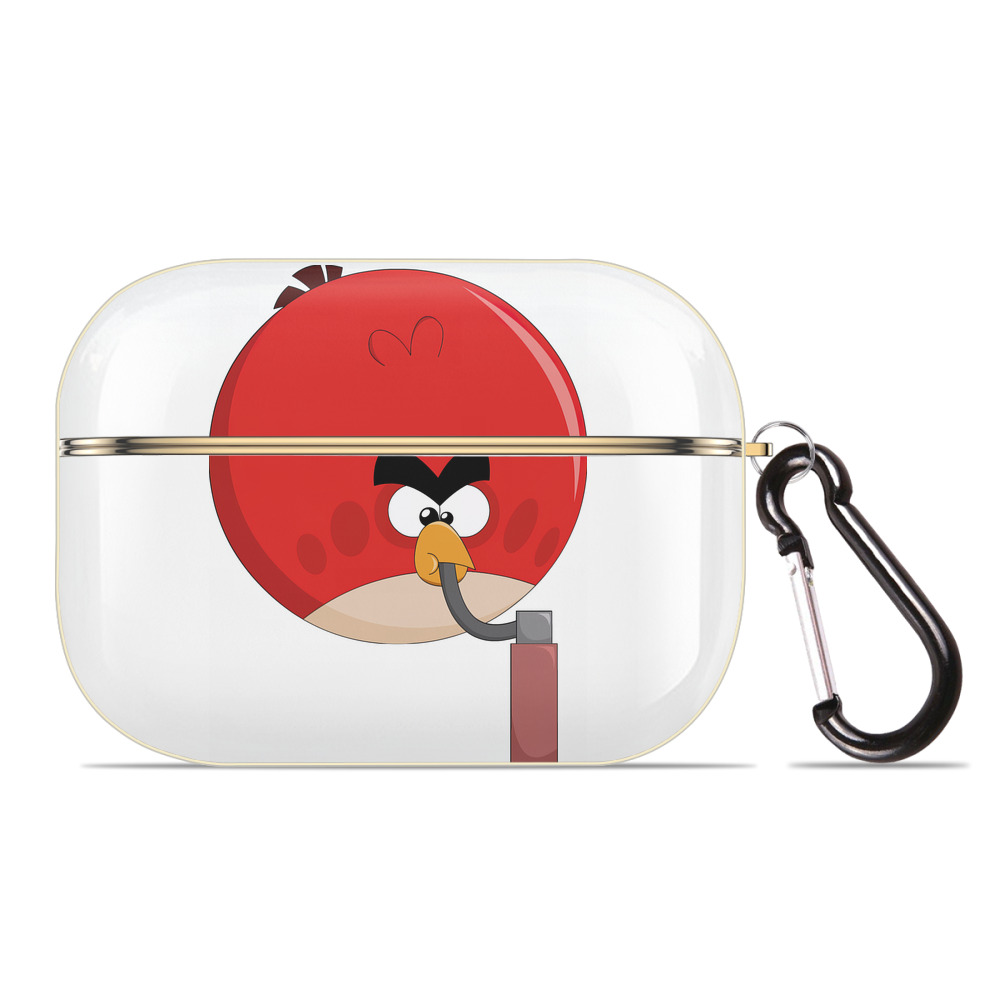 （画像用） Angry Birds アングリーバード 【AirPods Pro用】ハードシェル保護ケース｜耐衝撃・防指紋・カラビナ付き商品仕様